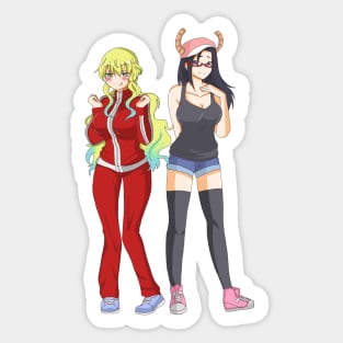 Lucoa and Sakie Sticker